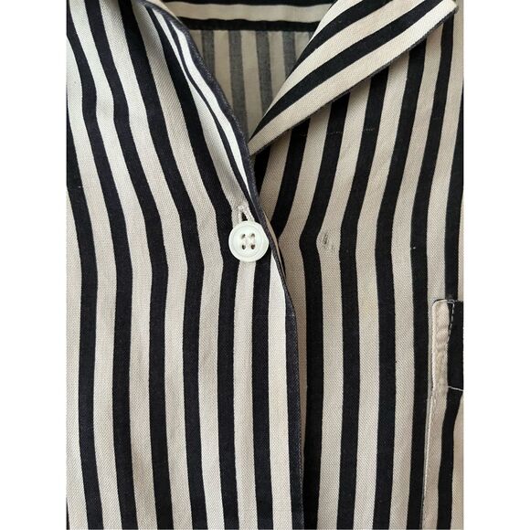 Vintage Silk Stripped Blouse - Picture 4 of 5